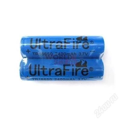 Лот: 2762313. Фото: 1. Аккумуляторы UltraFire 18650 2400mAh... Батарейки, аккумуляторы, элементы питания