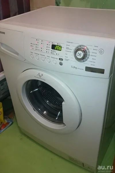 Лот: 12340892. Фото: 1. Стиральная машинка Samsung wf6520s7w... Стиральные машины