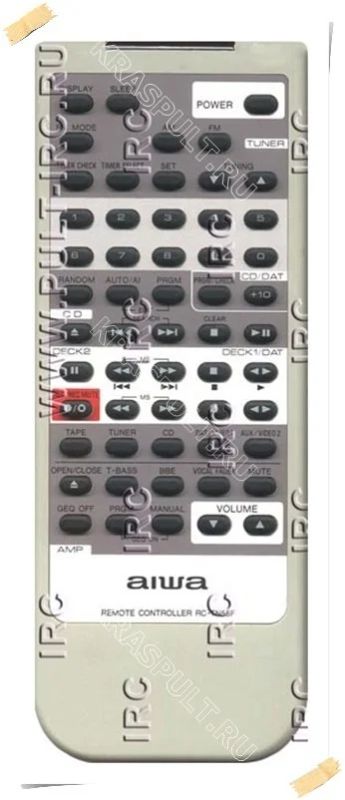 Лот: 15907791. Фото: 1. Пульт AIWA RC-TN55F. Пульты ДУ