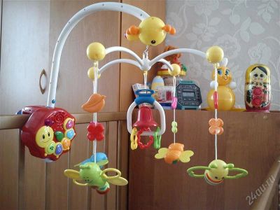 Лот: 2475654. Фото: 1. Музыкальный мобиль на кроватку... Музыкальные