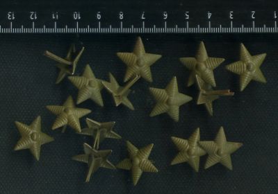 Лот: 16338756. Фото: 1. звездочка погонная большая,стальная... Обмундирование
