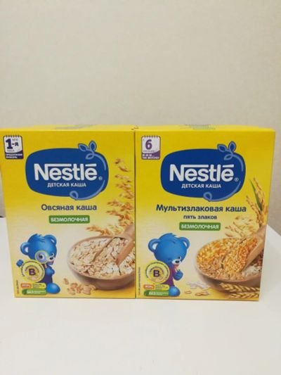Лот: 17299617. Фото: 1. Детская каша Nestle безмолочная... Детская гигиена