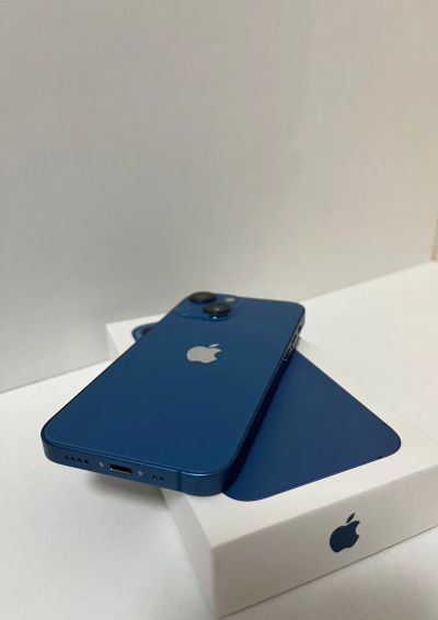 Лот: 21046377. Фото: 1. IPhone 13 mini Blue 128 gb Ростест. Смартфоны
