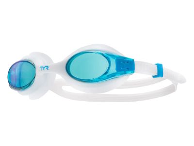 Лот: 5068474. Фото: 1. Очки TYR Big Swimple Mirror, white. Плавание