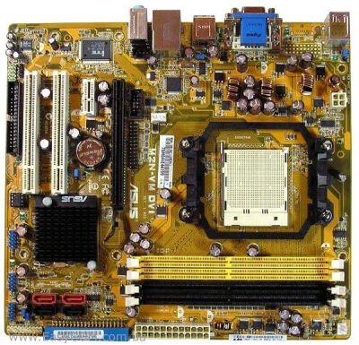 Лот: 2122232. Фото: 1. Материнская плата ASUS M2N-VM... Материнские платы
