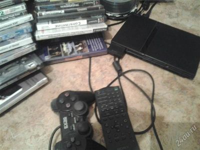 Лот: 2929517. Фото: 1. Sony PS2 чипованая+ доп. хорошие... Игровые приставки, консоли