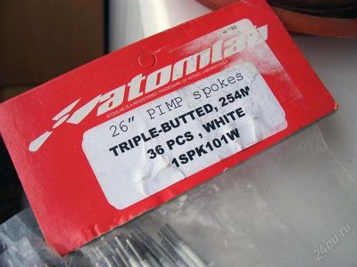 Лот: 1132471. Фото: 1. Спицы Atomlab Tri-butted 254mm. Запчасти