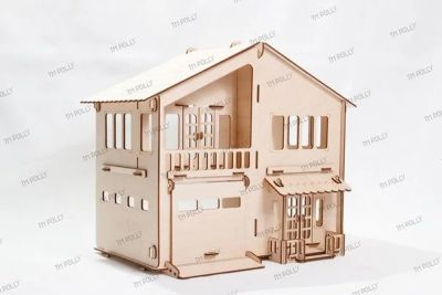 Лот: 12152658. Фото: 1. Кукольный дом с гаражом тм Polly... Конструкторы