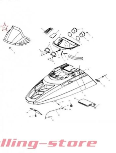 Лот: 11975692. Фото: 1. Стекло Polaris 40-1213 OEM 5433165. Запчасти