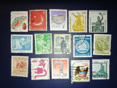 Лот: 25064838. Фото: 1. Марки иностранные. Набор разных... Марки