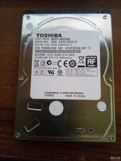 Лот: 13244328. Фото: 1. Жесткий диск для ноутбука/моноблока... Жёсткие диски (HDD)