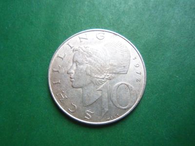 Лот: 21974767. Фото: 1. Австрия 10 шиллингов 1972 г. серебро... Германия и Австрия