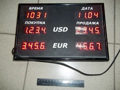 Лот: 21789798. Фото: 1. Табло обмена валют. Рекламные материалы и оборудование