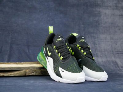 Лот: 13701089. Фото: 1. Кроссовки Nike 270 Black/green... Кеды, кроссовки, слипоны