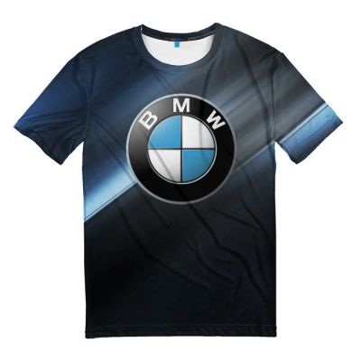Лот: 10649688. Фото: 1. Мужская футболка 3D "BMW - БМВ... Футболки