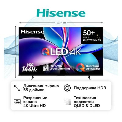 Лот: 25362074. Фото: 1. Ultra HD (4K) QLED телевизор 55... Телевизоры