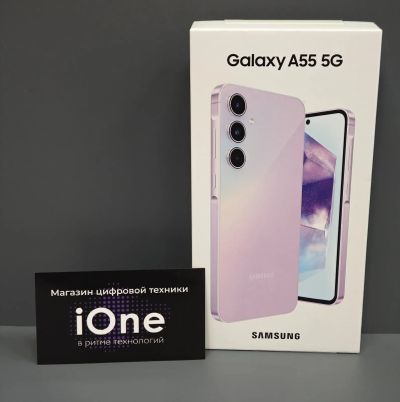 Лот: 22850777. Фото: 1. Samsung Galaxy A55 8/256Gb Лавандовый... Смартфоны