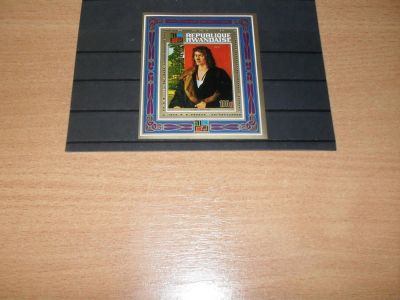 Лот: 10975435. Фото: 1. Чистый блок Руанды 1973 г. Живопись... Марки