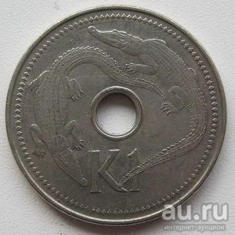Лот: 13336608. Фото: 1. Папуа Новая Гвинея 1 кина 2002. Африка