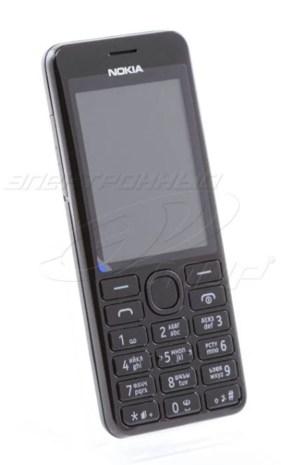 Лот: 4971407. Фото: 1. Nokia 206 Black Dual. Кнопочные мобильные телефоны