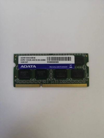 Лот: 17848460. Фото: 1. SO-DIMM DDR3 ADATA 4Gb 1333MHz... Оперативная память