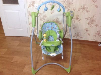 Лот: 3559043. Фото: 1. Качеля Graco 2 в 1 со съемным... Ходунки, прыгунки, качели