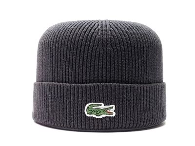 Лот: 12487570. Фото: 1. Шапка мужская Lacoste (flap) серый. Головные уборы