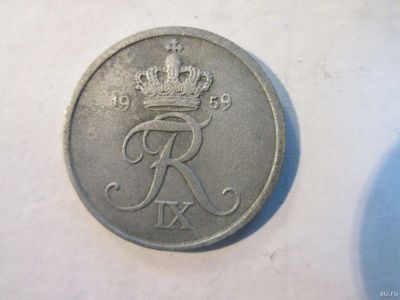 Лот: 15597011. Фото: 1. 2 эре 1959 Дания 2 ore 1959 Danmark. Европа