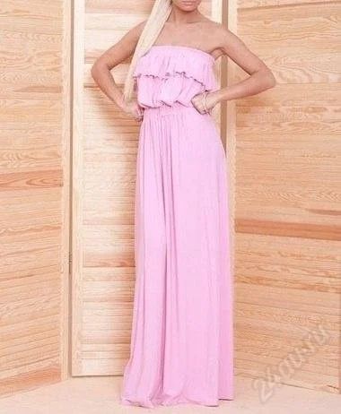 Лот: 3636213. Фото: 1. розовое платье в пол). Платья