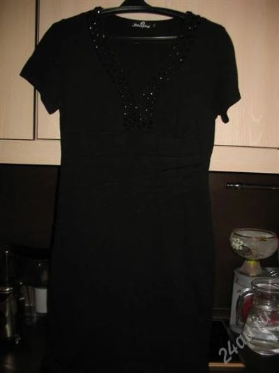 Лот: 1952257. Фото: 1. Элегантное черное платье р.44-46... Платья
