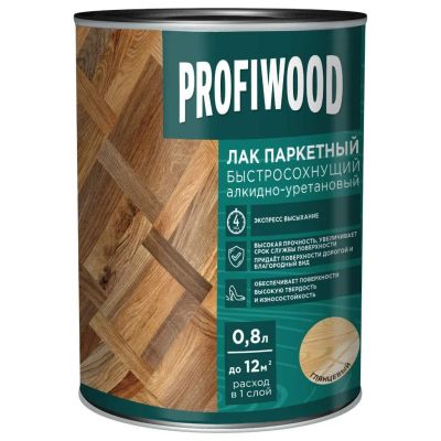 Лот: 24080559. Фото: 1. Лак Profiwood, 6309, паркетный... Краски, лаки, растворитель