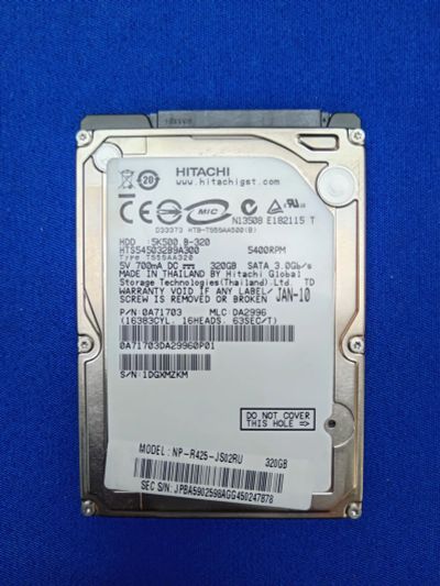 Лот: 25038207. Фото: 1. Original Hitachi Sata HTS545032B9A300... Жёсткие диски (HDD)