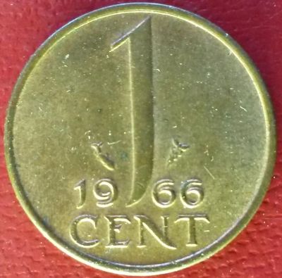 Лот: 7087059. Фото: 1. Нидерланды 1 цент 1966 год. Европа