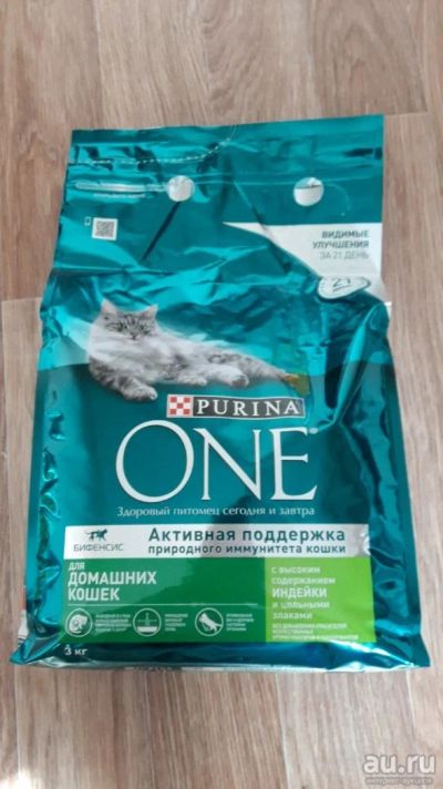 Лот: 13671234. Фото: 1. Корм для кошек Purina ONE 3 кг... Корма