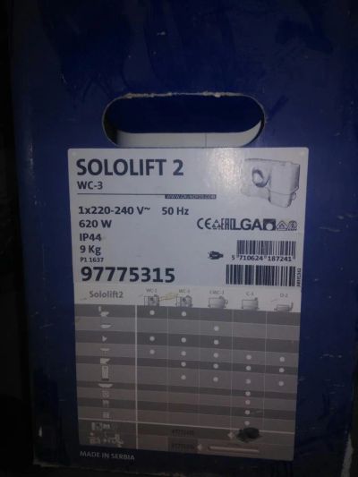 Лот: 11122953. Фото: 1. Насос Sololift2 WC-3 (Сололифт2... Насосы циркуляционные, нагнетательные