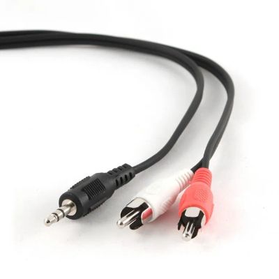 Лот: 25010546. Фото: 1. Кабель_аудио 3.5Дж-2RCA - _2.5м... Шлейфы, кабели, переходники