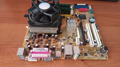 Лот: 19953127. Фото: 1. Комплект MB Asus M2NPV-MX + CPU... Комплекты запчастей