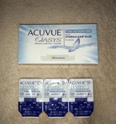 Лот: 10978803. Фото: 1. Линзы acuvue oasys for astigmatism... Контактные линзы