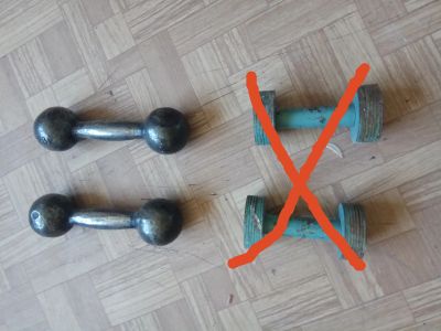 Лот: 11670002. Фото: 1. Гантели 1,5 кг. Гантели
