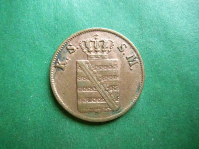 Лот: 25065727. Фото: 1. Германия Саксония 2 пфеннига 1853... Германия и Австрия