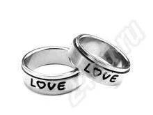 Лот: 607464. Фото: 1. Колечко love. Кольца, перстни