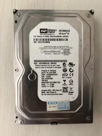 Лот: 19155079. Фото: 1. HDD WD 160GB. Жёсткие диски (HDD)
