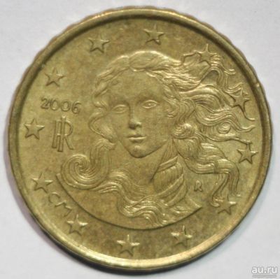 Лот: 8649328. Фото: 1. 10 евроцентов 2006 год. Италия. Европа