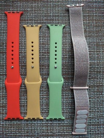 Лот: 15469120. Фото: 1. 4шт=1лот Ремешок apple watch 38mm. Смарт-часы, фитнес-браслеты, аксессуары