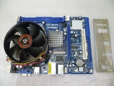 Лот: 14236340. Фото: 1. Материнская плата ASRock G41M-VS3... Материнские платы