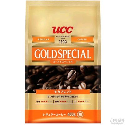 Лот: 17527867. Фото: 1. кофе UCC бленд мокка молотый 400гр... Чай, кофе, какао