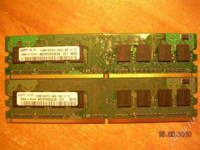 Лот: 472025. Фото: 1. Память Samsung 1GB DDR2 PC6400... Оперативная память