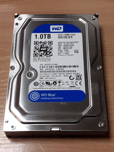 Лот: 18675606. Фото: 1. HDD 1TB WD (жесткий диск SATA... Жёсткие диски (HDD)