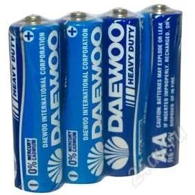 Лот: 2828288. Фото: 1. Батарейка солевая DaeWOO АА (пальчиковая... Батарейки, аккумуляторы, элементы питания