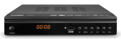 Лот: 3373206. Фото: 1. Эфирный Ресивер DVB-T2 Hyundai... Цифровое, спутниковое ТВ